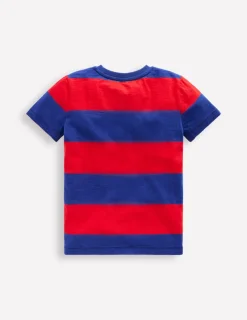 Tops, T-Shirts & Polos-Boden Everyday Short Sleeve T-Shirt-Rockabilly Red / Orion Blue