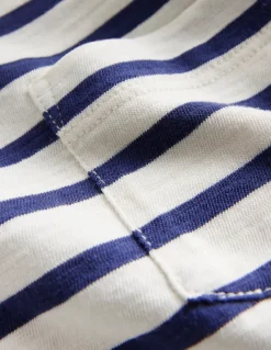 Tops, T-Shirts & Polos-Boden Everyday Short Sleeve T-Shirt-Ivory/College Navy Ivory/CollegeNavy