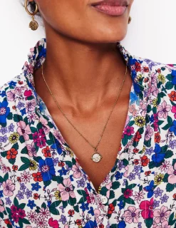 Jewelry-Boden Fine Spinner Pendant Necklace- Gold
