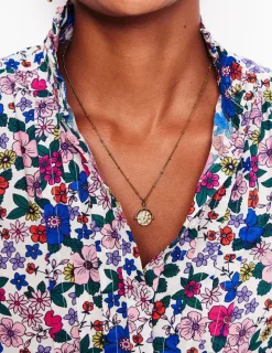 Jewelry-Boden Fine Spinner Pendant Necklace- Gold