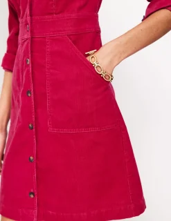 Petite Dresses | Dresses & Jumpsuits-Boden Flora Cord Shirt Dress-Cherries Jubilee CherriesJubilee