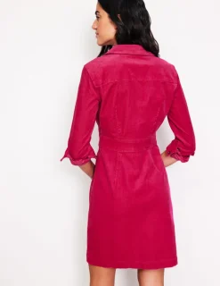 Petite Dresses | Dresses & Jumpsuits-Boden Flora Cord Shirt Dress-Cherries Jubilee CherriesJubilee