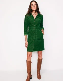 Petite Dresses | Dresses & Jumpsuits-Boden Flora Cord Shirt Dress- Eden