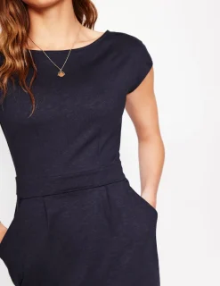 Petite Dresses | Short-Boden Florrie Jersey Dress- Navy