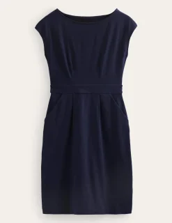 Petite Dresses | Short-Boden Florrie Jersey Dress- Navy