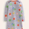 Dresses-Boden Fun Breton Dress-Multi Spot Stripe MultiSpotStripe