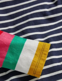 Tops & T-Shirts-Boden Fun Breton-Ivory/Starboard Navy Rainbow Ivory/StarboardNavyRainbow