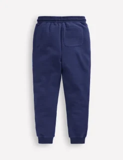 Joggers & Sweatpants-Boden Fun Joggers-Starboard Blue Boucle Dragon StarboardBlueBoucleDragon