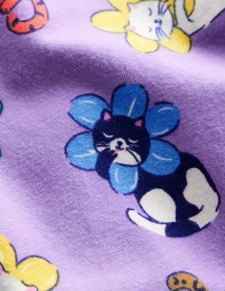Leggings | Pants & Jeans-Boden Fun Leggings-Aster Purple Small Flower Cat AsterPurpleSmallFlowerCat