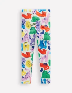 Leggings | Pants & Jeans-Boden Fun Leggings-Multi Oatmeal Rainbow Pets MultiOatmealRainbowPets