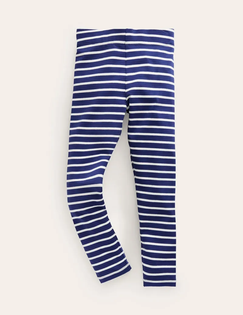 Leggings | Pants & Jeans-Boden Fun Leggings-Starboard Blue / Ivory