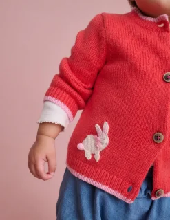 Sweaters & Cardigans-Boden Fun Logo Cardigan-Jam Red Bunnies JamRedBunnies