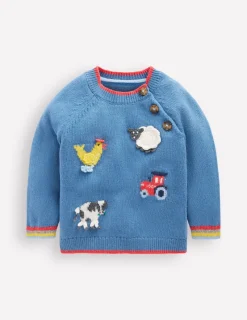 Sweaters & Cardigans-Boden Fun Logo Sweater-Bluejay Farm BluejayFarm