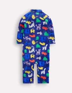 Swimwear & Beachwear-Boden Fun Sun Safe Surfsuit-Sapphire Blue Rainbow Pets SapphireBlueRainbowPets