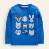 Tops, T-Shirts & Polos-Boden Fun Superstitch Grid T-Shirt-Greek Blue Arctic Animals GreekBlueArcticAnimals