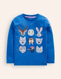 Tops, T-Shirts & Polos-Boden Fun Superstitch Grid T-Shirt-Greek Blue Arctic Animals GreekBlueArcticAnimals