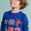 Tops, T-Shirts & Polos-Boden Fun Superstitch Grid T-Shirt-Sapphire Blue Dino SapphireBlueDino