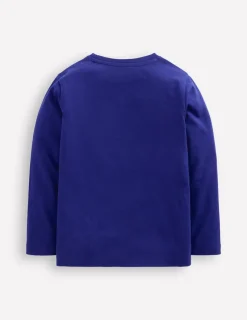 Tops, T-Shirts & Polos-Boden Fun Superstitch Grid T-Shirt-Sapphire Blue Dino SapphireBlueDino