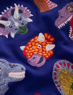 Tops, T-Shirts & Polos-Boden Fun Superstitch Grid T-Shirt-Sapphire Blue Dino SapphireBlueDino