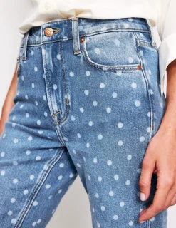 Jeans-Boden Girlfriend Jeans-Laser Spot LaserSpot