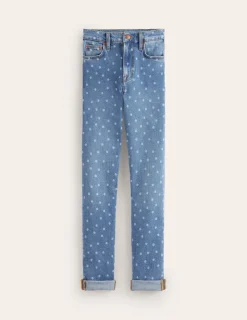 Jeans-Boden Girlfriend Jeans-Laser Spot LaserSpot