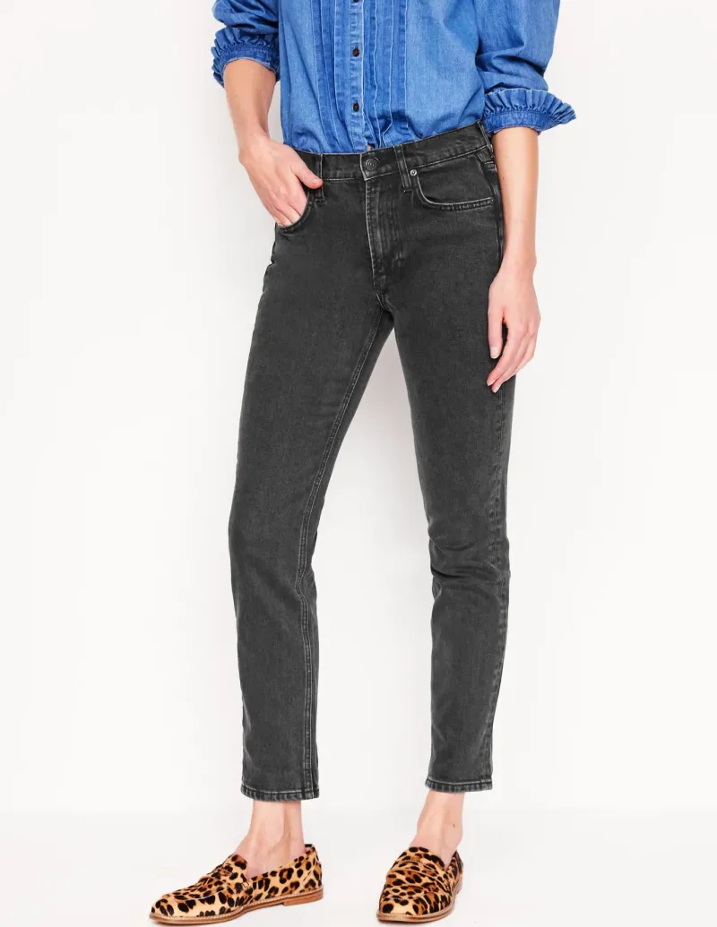 Jeans-Boden Girlfriend Jeans-Washed Black WashedBlack