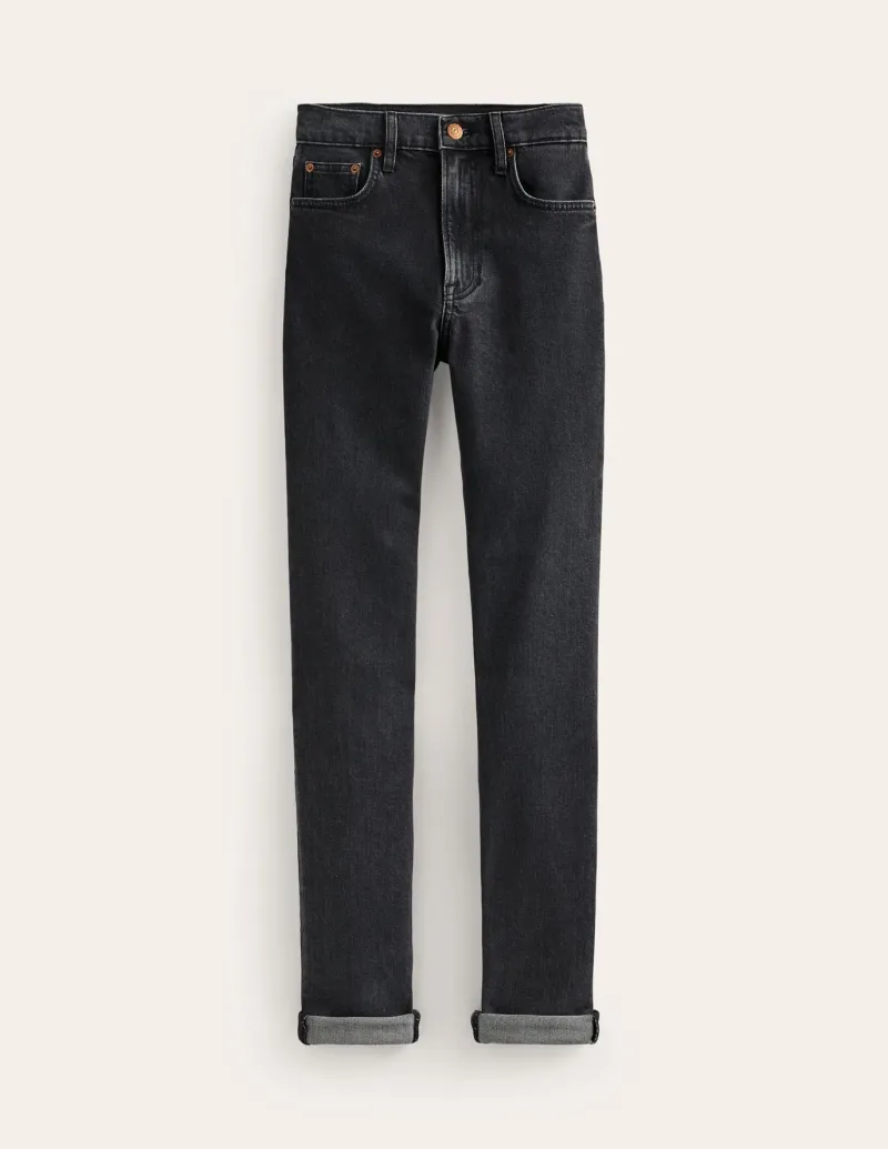 Jeans-Boden Girlfriend Jeans-Washed Black WashedBlack
