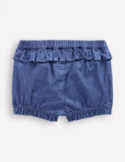 Bottoms-Boden Girls Chambray Bloomer-Light Vintage Denim LightVintageDenim