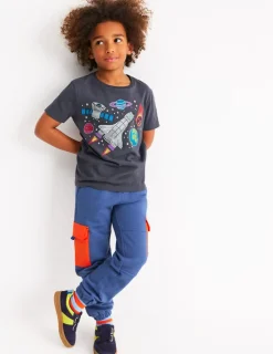 Tops, T-Shirts & Polos-Boden Glow Superstitch T-shirt-Robot Blue Space RobotBlueSpace