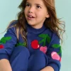 Sweatshirts & Hoodies | Tops & T-Shirts-Boden Graphic Boucle Sweatshirt-Starboard Blue Cherries StarboardBlueCherries