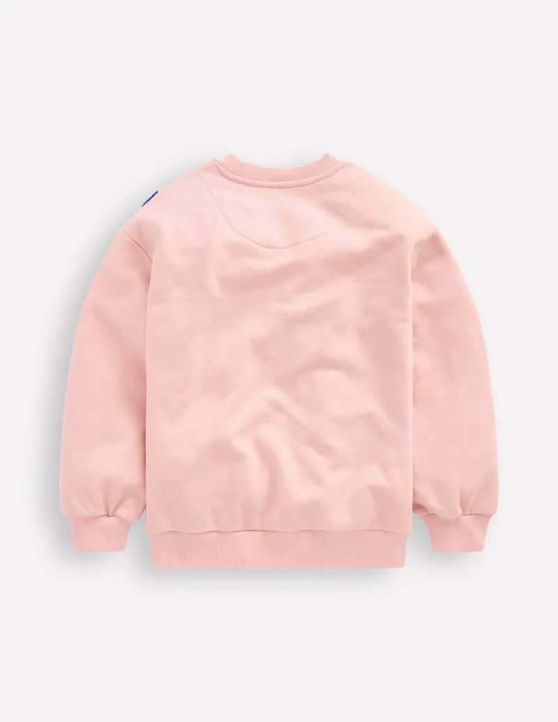 Sweatshirts & Hoodies | Tops & T-Shirts-Boden Graphic Boucle Sweatshirt-Chalk Pink Hearts ChalkPinkHearts