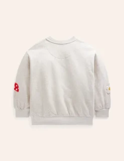 Sweatshirts & Hoodies | Tops & T-Shirts-Boden Graphic Boucle Sweatshirt- Oatmeal