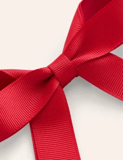 Accessories-Boden Grosgrain Hair Bow-Poppy Red PoppyRed