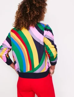 Tops & Blouses | Nightwear & Lougewear-Boden Hannah Printed Sweatshirt-Multi, Abstract Rainbow Multi,AbstractRainbow