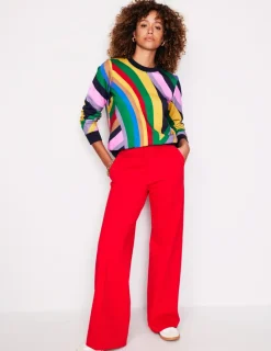 Tops & Blouses | Nightwear & Lougewear-Boden Hannah Printed Sweatshirt-Multi, Abstract Rainbow Multi,AbstractRainbow