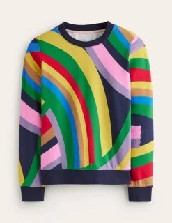 Tops & Blouses | Nightwear & Lougewear-Boden Hannah Printed Sweatshirt-Multi, Abstract Rainbow Multi,AbstractRainbow