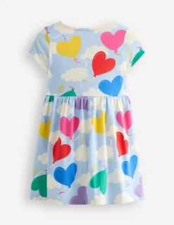 Dresses-Boden Heart Pocket Fun Jersey Dress-Balloon Clouds BalloonClouds