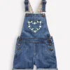 Pants & Jeans | Dresses-Boden Heart Pocket Short Dungarees-Vintage Embroidered Daisy VintageEmbroideredDaisy