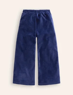 Pants & Jeans-Boden Heart Pocket Velour Sweatpants-Starboard Blue StarboardBlue