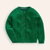 Sweaters & Cardigans-Boden Heritage Cable Cardigan-Deep Green DeepGreen