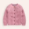 Sweaters & Cardigans-Boden Heritage Cable Cardigan-Vintage Pink VintagePink
