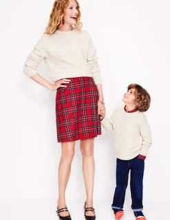 Sweaters & Cardigans-Boden Heritage Cable Sweater- Ecru