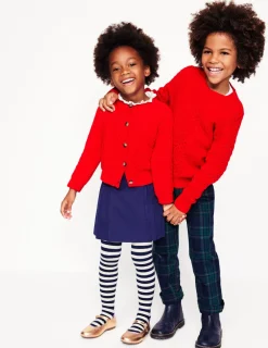 Sweaters & Cardigans-Boden Heritage Cable Sweater-Poppy Red PoppyRed