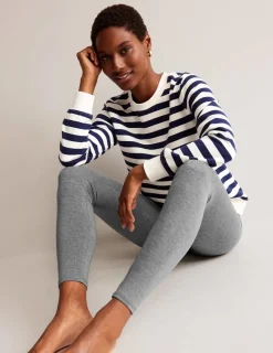 Nightwear & Lougewear | Pants-Boden High Rise Jersey Leggings-Charcoal Marl CharcoalMarl