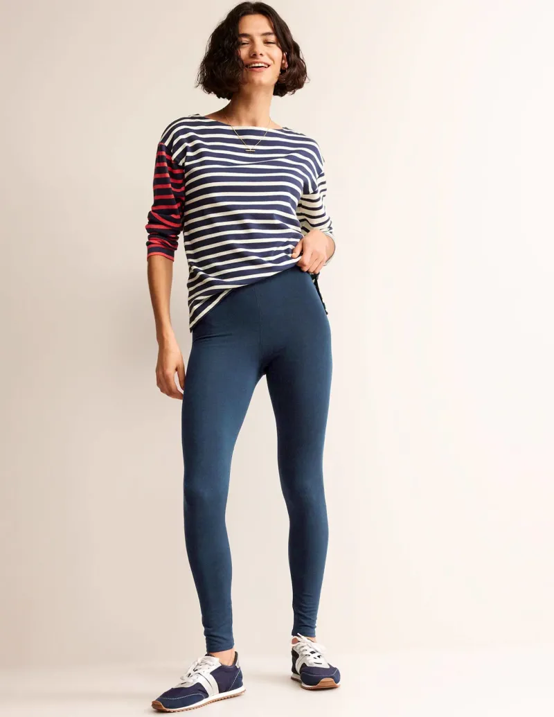 Nightwear & Lougewear | Pants-Boden High Rise Jersey Leggings- Navy