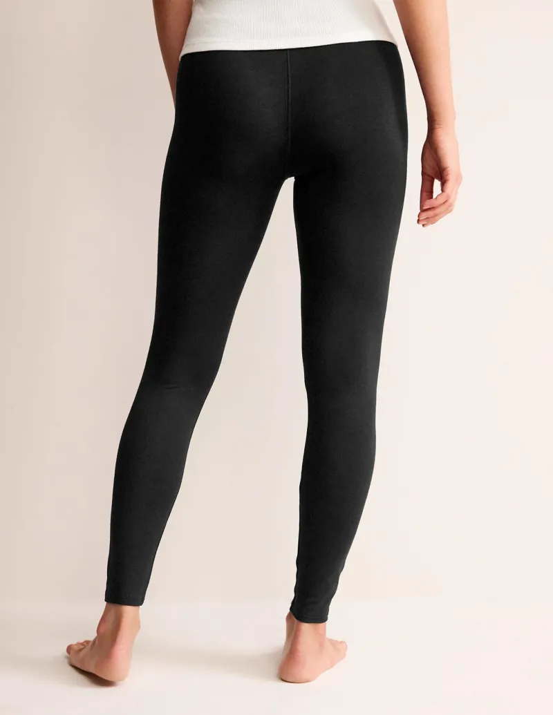 Nightwear & Lougewear | Pants-Boden High Rise Jersey Leggings- Black