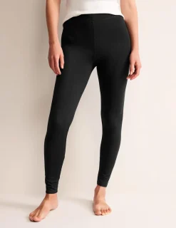Nightwear & Lougewear | Pants-Boden High Rise Jersey Leggings- Black