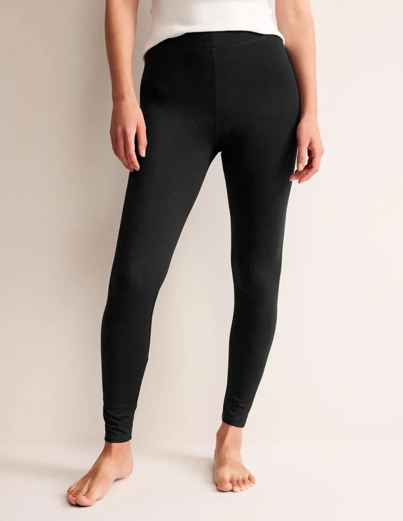 Nightwear & Lougewear | Pants-Boden High Rise Jersey Leggings- Black
