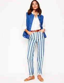 Jeans-Boden High Rise Stripe Jeans-Marine Wide Stripe MarineWideStripe