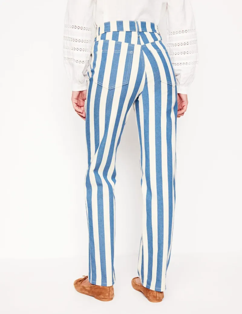 Jeans-Boden High Rise Stripe Jeans-Marine Wide Stripe MarineWideStripe